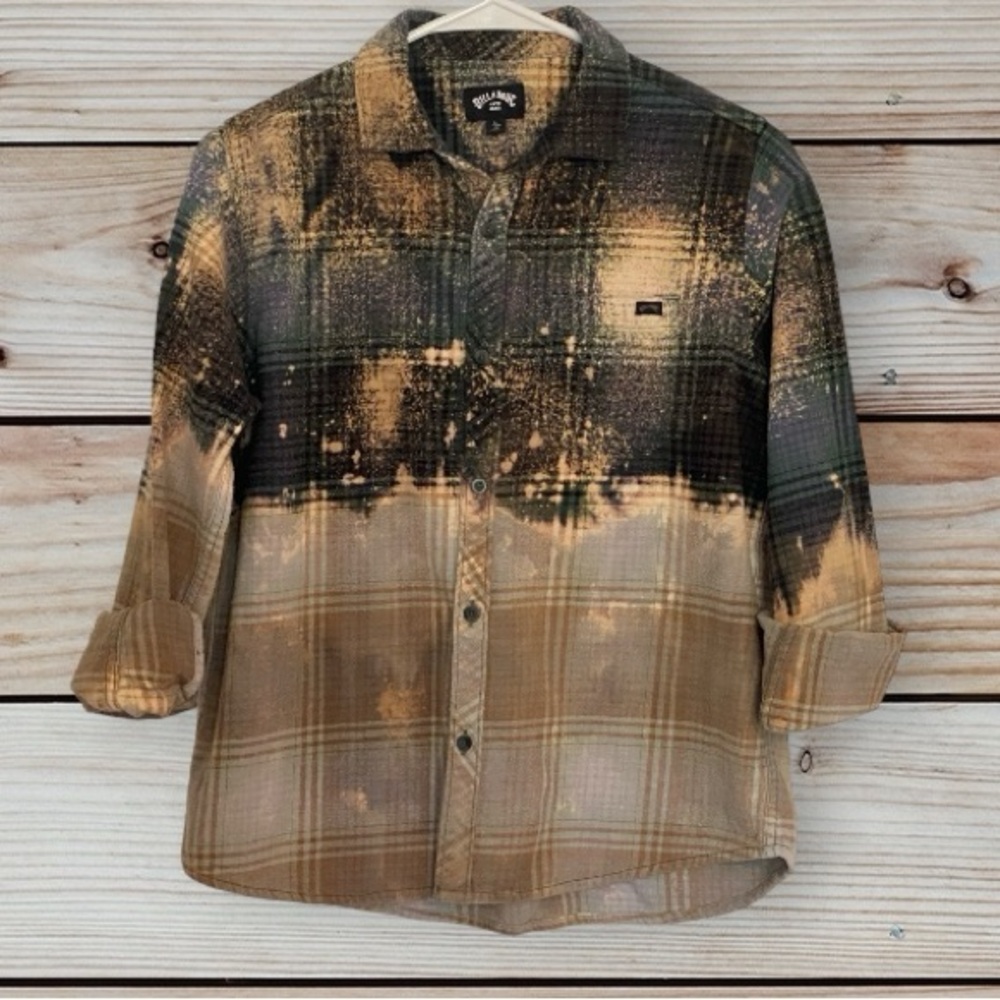 Children’s Bleached Flannel Shirt Size L.